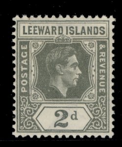 LEEWARD ISLANDS GVI SG103a, 2d slate grey, M MINT.