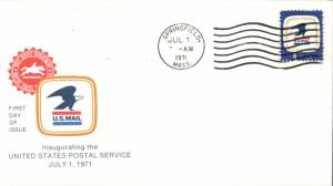 #1396 MA, Springfield 7-1-71 USPS FDC