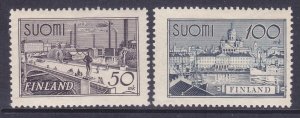 Finland 239-40 MNH 1942 Häme Bridge & South Harbor Helsinki Set of 2