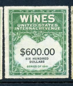 Scott #RE167 Wines Revenue Unused Stamp (Stock #RE167-3)