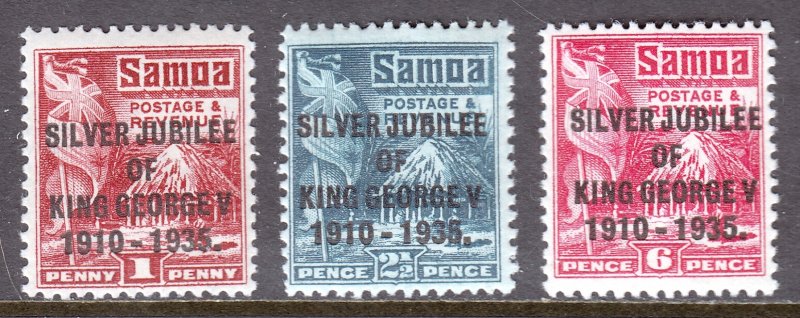 Samoa - Scott #163-165 - MH - SCV $4.40