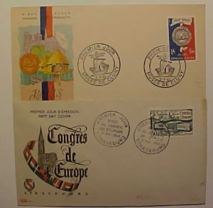 FRANCE FDC 1951-7-7  1952-31-5