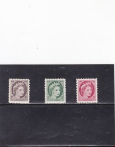 CANADA  QUEEN ELIZABETH  STAMPS       # 337 - # 339     MNH