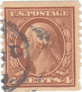  Scott #495 - 4c Orange Brown - Washington - Used - SCV $7.00