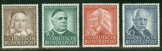 GERMANY #334-7 Complete set, og, NH, VF, Scott $77.50