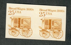 2136a Bread Wagon MNH imperf coil pair - EFO
