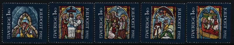 Sweden 1420-4 MNH Christmas, Stained Glass