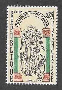 France Scott 1156 MNHOG - 1966 Mont-Saint-Michel Millenium Issue