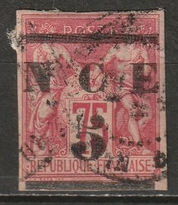 New Caledonia 1883 Sc 7 used