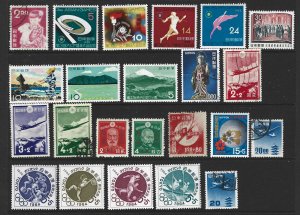JAPAN Mint & Used  Lot of 35 Different  Stamps 2017 CV $29.15