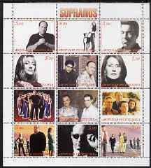 AMURSKAYA - 2001 - The Sopranos - Perf 12v Sheet-Mint Never Hinged-Private Issue