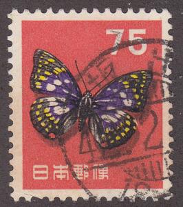 Japan 622  Big Purple Butterfly 1956