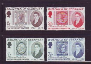 Guernsey Sc 56-9 1971 de la Rue Printer stamp set mint NH