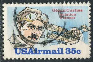 C100  35c Glenn Curtiss Air Mail Used
