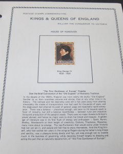 Barbuda kings and Queens of England on page