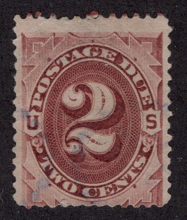 US #J2    2 CENT POSTAGE DUE     MINOR FAULT    ~0164