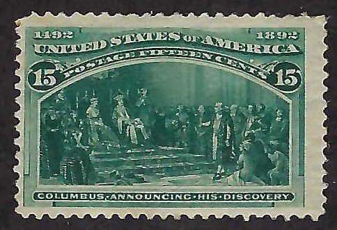 US Scott #238 Mint NH OG F-VF slight GD