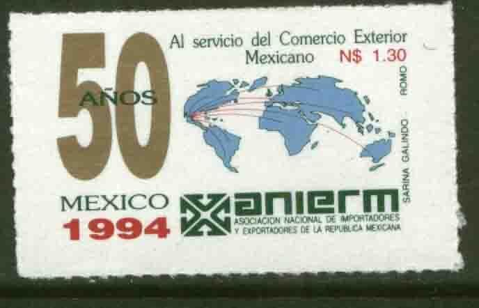 MEXICO 1868, NATL. ASSOC. OF EXPORTES & IMPORTERS, 50th ANNIV. MINT, NH. VF.