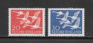 BIRDS - FINLAND #343-4 MNH