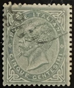 Italy Scott# 26 Used Fine H  Cat $3.00