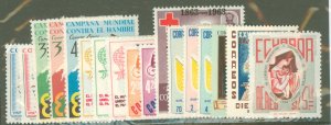 Ecuador #C396/C415 Unused Single (Complete Set)