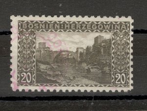 BOSNIA-AUSTRIA - USED STAMP, 20H - perf. 9¼ - 1906.