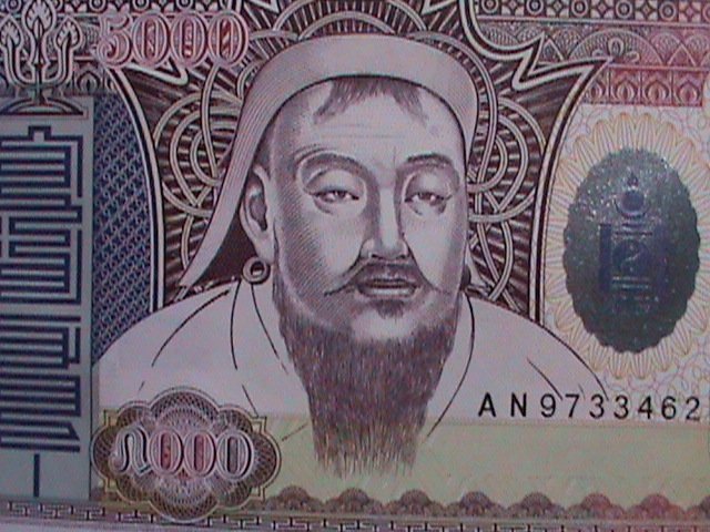 ​MONGOLIA-5000 DOLLARS UNCIRCULATED CURRENCY-VERY FINE WE SHIP TO WORLD WIDE