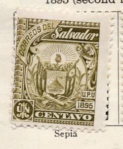 Salvador 1895 Early Issue Fine Mint Hinged 1c. 272619