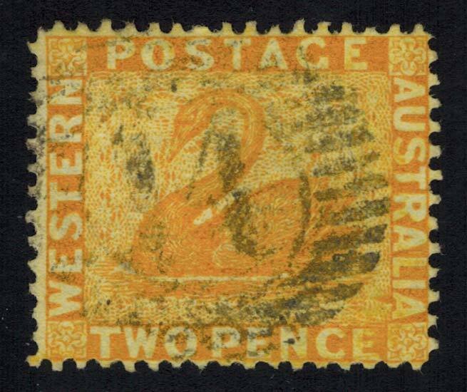 Western Australia Scott 25 Used with thin.