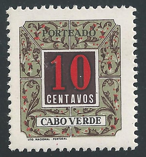 Cape Verde #J31 10¢  Postage Due