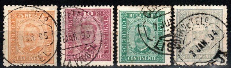 Portugal #67-8, 71-2 F-VF Used CV $17.25 (A165)