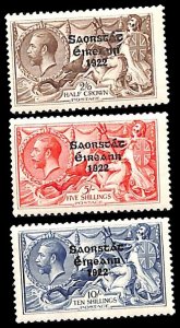 Ireland 1925, Definitives 3v, MNH