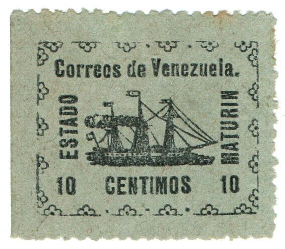 (I.B) Venezuela Local Post : Maturin State 10c