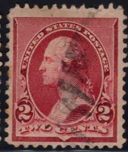 U.S. Scott #219d 2-Cent Stamp - Used Single