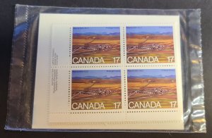 ALBERTA 1980  PLATE BLOCK SET   Scott #864
