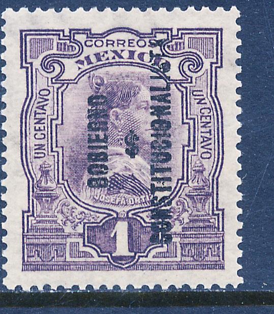 MEXICO 423, 1c REVOLUT OVPT GOBIERNO $ CONSTITUC..MINT, NH. F-VF.