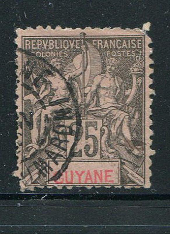 French Guiana #42 Used