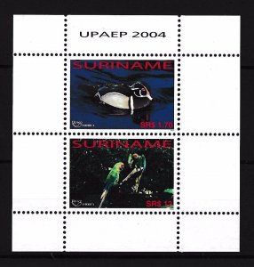 [SU1280] Suriname Surinam 2004 UPAEP Birds Duck Souvenir Sheet MNH