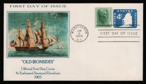 #U549 4c Old Ironsides, Add-On Cachet FDC **ANY 5=FREE SHIPPING**