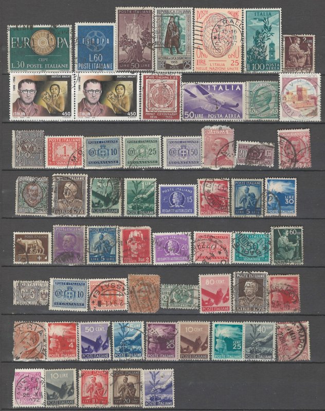 COLLECTION LOT # 52L ITALY 108 STAMPS CLEARANCE