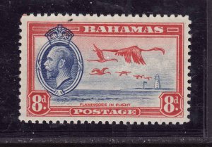 Bahamas-Sc #96-unused,NH KGV set-Birds-8p car & ultra -1935-