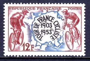 France 1953 Bicycle Tour Mint MNH SC 693