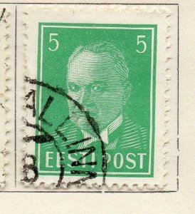 Estonia 1936 Early Issue Fine Used 5s. 191928