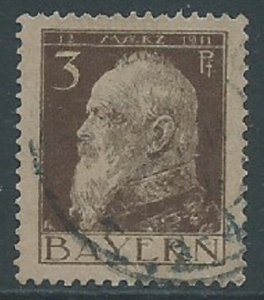 Bavaria, Sc #77, 3pf Used