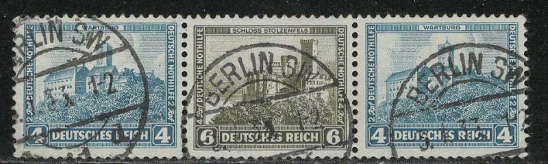 Germany Scott # B45 (2), B44, used, se-tenant, Mi # W44