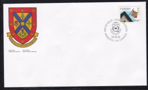 Canada # 1338, Queens University Flag, Coat of Arms First Day Cover