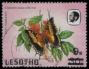 Lesotho #559 Used; 9s on 30s surcharge - Butterfly (1986)