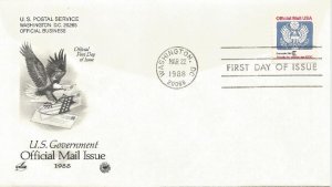 ahp42 US Official mail stamp E fdc