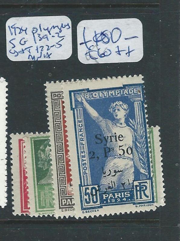 SYRIA  (PP1303B) 1924 OLYMPICS SG 139-2  MNH