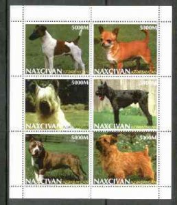 NACHICHIVAN - 1999 - Dogs - Perf 6v Sheet - Mint Never Hinged - Private Issue